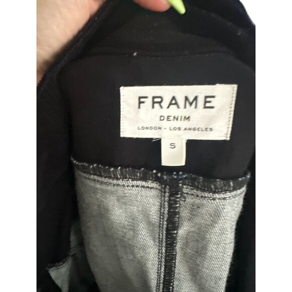 FRAME Women's Denim Black Corduroy Buttoned Jacket Size Small - Picture 7 of 8